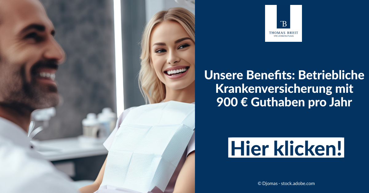 Unsere Benefits Betriebliche Krankenversicherung mit 900 € Guthaben