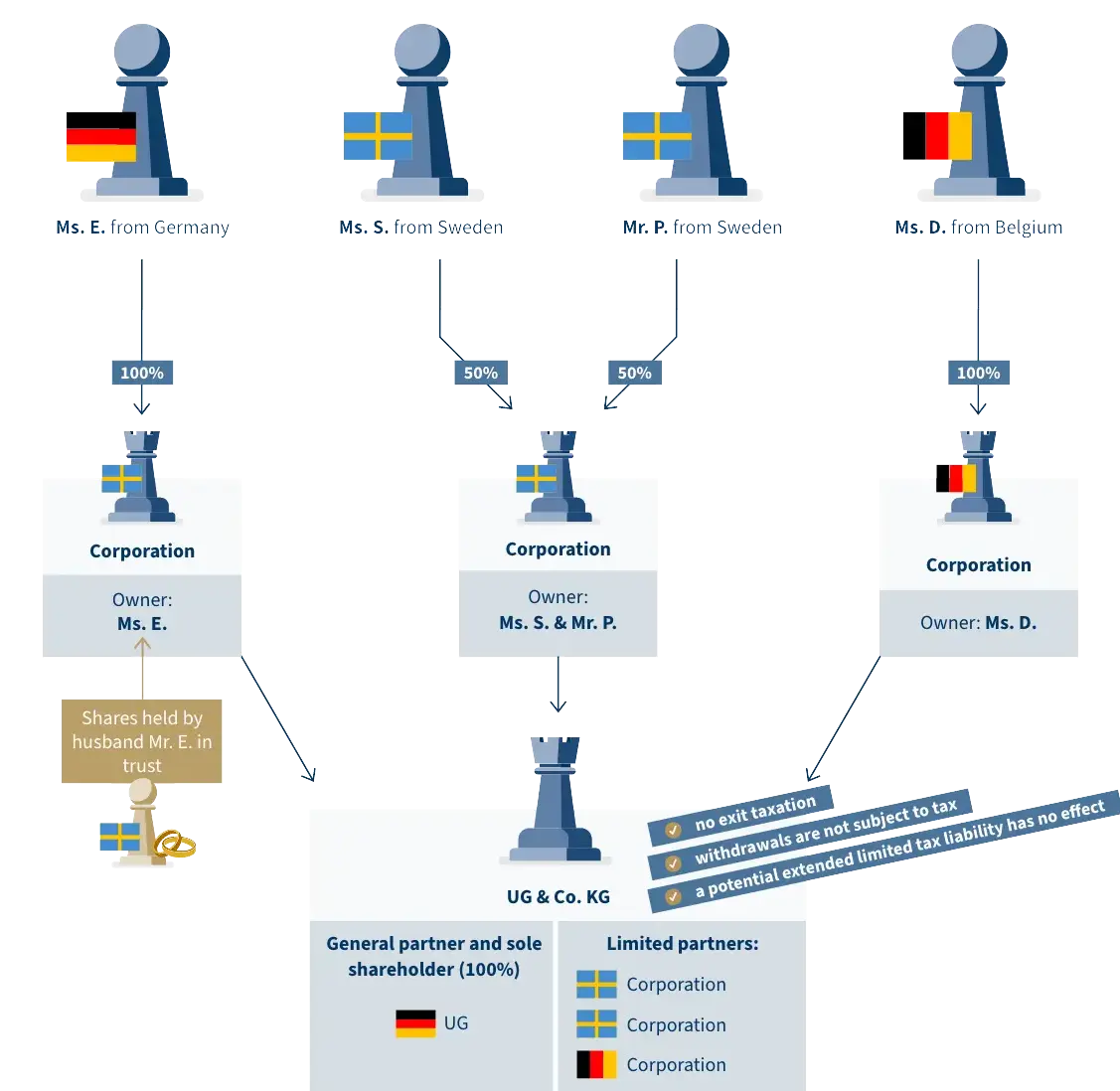 Erfolgsbeispiel: Steuerberater Europäisches Steuerrecht - Infografik