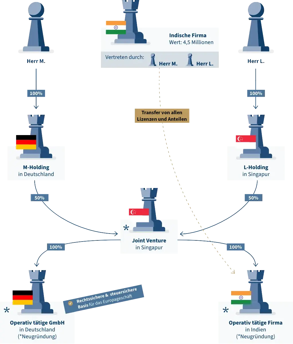Erfolgsbeispiel: Steuerberater Internationales Steuerrecht - Infografik