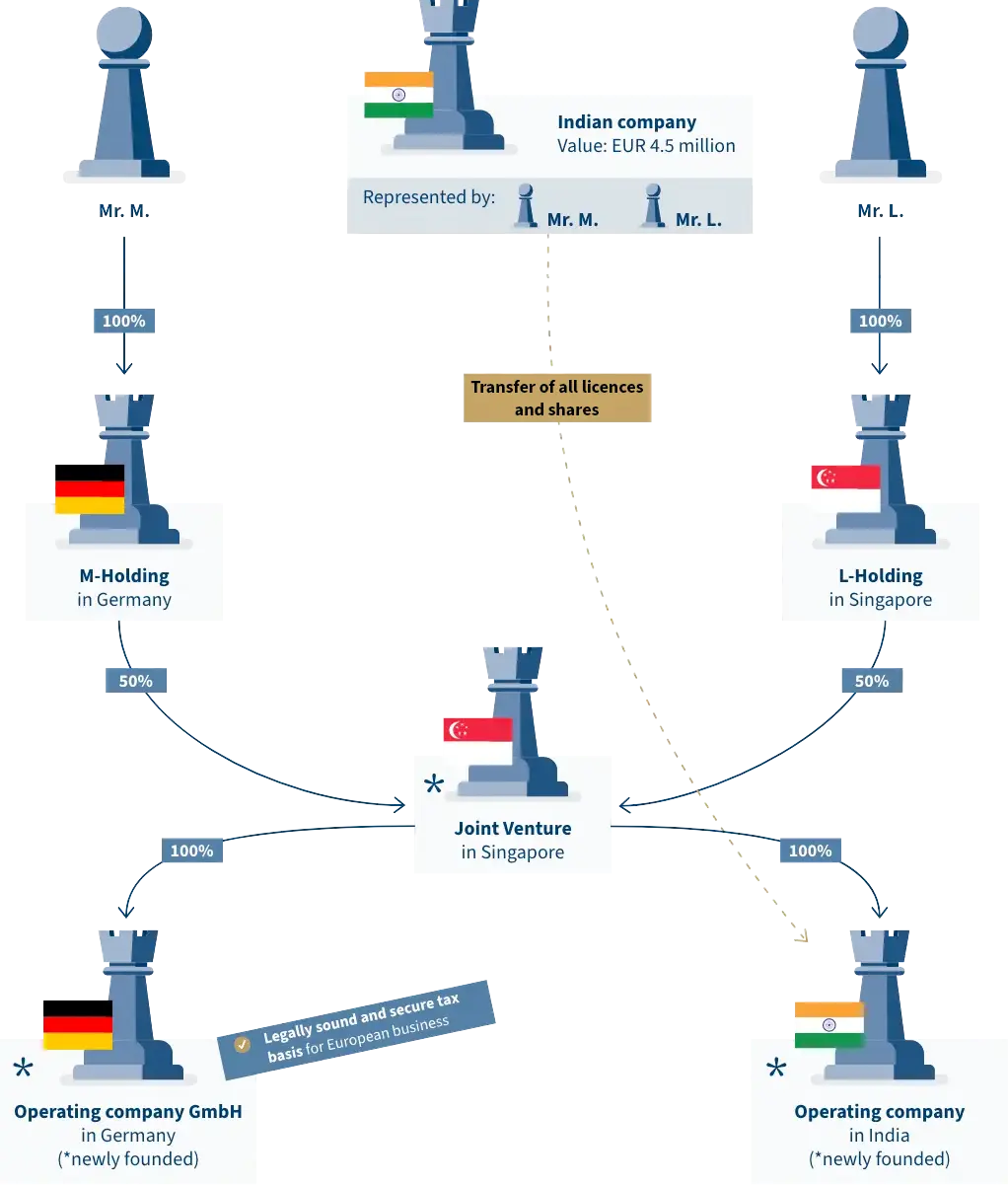 Erfolgsbeispiel: Steuerberater Internationales Steuerrecht - Infografik