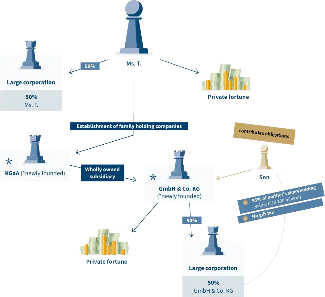 Erfolgsbeispiel: Steuerberater Schenkungssteuer - Infografik